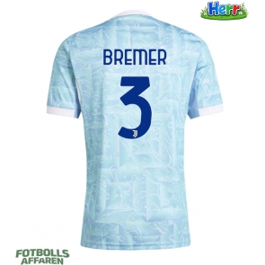 Juventus Gleison Bremer #3 Bortatröja 2025-26 Kortärmad